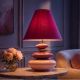 Veioze - Lampa de masa decorativa STONES OF ECSTASY 60cm roz auriu