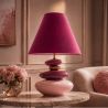 Lampa de masa decorativa STONES OF ECSTASY 60cm roz auriu