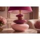 Veioze - Lampa de masa decorativa STONES OF ECSTASY 60cm roz auriu