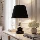 Lampa de masa decorativa STONES OF ZEN 45cm negru argintiu