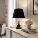 Veioze - Lampa de masa decorativa STONES OF ZEN 45cm negru argintiu