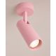 Plafoniere cu spoturi, Spoturi aplicate - Spot aplicat directionabil cu bec GU10 Linca roz pastel