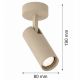 Plafoniere cu spoturi, Spoturi aplicate - Spot aplicat directionabil cu bec GU10 Linca taupe
