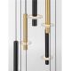 Pendule, Lustre suspendate - Lustra cu 16 Pendule tub subtire aluminiu auriu si negru LED NOEMI