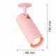 Spoturi tavan fals - Spot incastrat directionabil cu bec GU10 Linca roz pastel