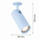Spoturi tavan fals - Spot incastrat directionabil cu bec GU10 Linca blue pastel