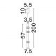 Pendule, Lustre suspendate - Pendul tub subtire aluminiu gri inchis si alabastru LED MARLOW