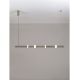 Pendule, Lustre suspendate - Lustra tub subtire aluminiu gri inchis si alabastru LED MARLOW