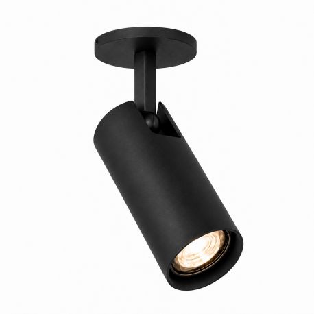 Spoturi tavan fals - Spot incastrat directionabil cu bec GU10 Linca negru