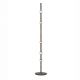 Lampadar tub subtire aluminiu gri inchis si alabastru LED MARLOW