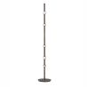 Lampadar tub subtire aluminiu gri inchis si alabastru LED MARLOW