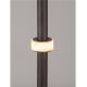 Lampadare - Lampadar tub subtire aluminiu gri inchis si alabastru LED MARLOW