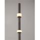 Lampadare - Lampadar tub subtire aluminiu gri inchis si alabastru LED MARLOW