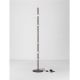 Lampadare - Lampadar tub subtire aluminiu gri inchis si alabastru LED MARLOW