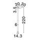 Stalpi - Stalp exterior IP65 KLAMP H-220cm