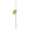 Aplica de perete stil elegant PRESTON alama/sticla opal