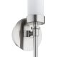 Aplice, corpuri de iluminat pentru pereti - Aplica de perete stil elegant PRESTON nickel/sticla opal