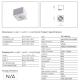 Plafoniere cu spoturi, Spoturi aplicate - Spot aplicat PAOLA 1 230V WH