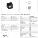 Plafoniere cu spoturi, Spoturi aplicate - Spot aplicat PAOLA 1 230V BK