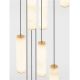 Corpuri de iluminat Lustre pentru casa scarii - Lustra casa scarii cu Pendule din alabastru DILETTO
