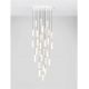 Corpuri de iluminat Lustre pentru casa scarii - Lustra casa scarii cu Pendule din alabastru DILETTO