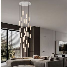 Corpuri de iluminat Lustre pentru casa scarii - Lustra casa scarii cu Pendule din alabastru DILETTO