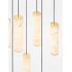 Corpuri de iluminat Lustre pentru casa scarii - Lustra casa scarii cu Pendule din alabastru DILETTO