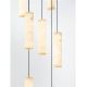 Corpuri de iluminat Lustre pentru casa scarii - Lustra casa scarii cu Pendule din alabastru DILETTO