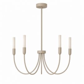 Candelabre, Lustre - Candelabru cu 5 brate AUGUSTINE taupe/alb