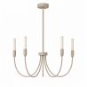 Candelabru cu 5 brate AUGUSTINE taupe/alb