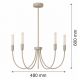 Candelabre, Lustre - Candelabru cu 5 brate AUGUSTINE taupe/alb