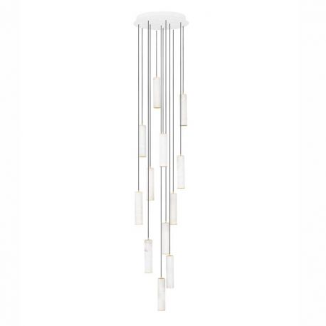 Pendule, Lustre suspendate - Lustra cu 12 Pendule din alabastru DILETTO
