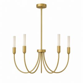 Candelabre, Lustre - Candelabru cu 5 brate AUGUSTINE alama/alb