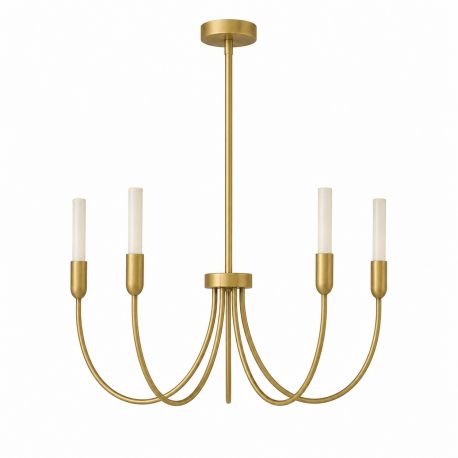 Candelabre, Lustre - Candelabru cu 5 brate AUGUSTINE alama/alb