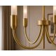 Candelabre, Lustre - Candelabru cu 5 brate AUGUSTINE alama/alb