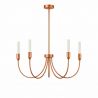 Candelabru cu 5 brate AUGUSTINE cupru/alb