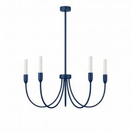 Candelabre, Lustre - Candelabru cu 5 brate AUGUSTINE blue/alb