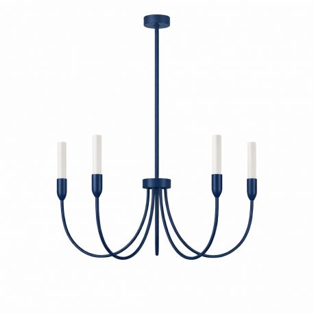 Candelabre, Lustre - Candelabru cu 5 brate AUGUSTINE blue/alb