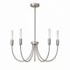 Candelabru cu 5 brate AUGUSTINE nickel/alb