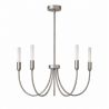 Candelabru cu 5 brate AUGUSTINE nickel/alb