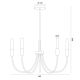 Candelabre, Lustre - Candelabru cu 5 brate AUGUSTINE nickel/alb