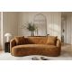 Canapele - Canapea 2 locuri curbata ELEMENTAL 180cm galben mustar