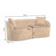 Canapele - Canapea 2 locuri curbata ELEMENTAL 180cm galben mustar
