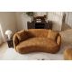 Canapele - Canapea 2 locuri curbata ELEMENTAL 180cm galben mustar