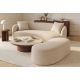 Banchete-Tabureti - Bancheta tapitata cu spatiu de depozitare ELEMENTAL 120cm boucle champagne beige