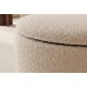 Banchete-Tabureti - Bancheta tapitata cu spatiu de depozitare ELEMENTAL 120cm boucle champagne beige