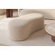 Banchete-Tabureti - Bancheta tapitata cu spatiu de depozitare ELEMENTAL 120cm boucle champagne beige