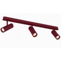 Plafoniera cu 3 spoturi directionabile cu bec GU10 Linca burgundy