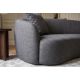 Canapele - Canapea 2 locuri curbata ELEMENTAL 180cm grafit gri