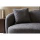 Canapele - Canapea 2 locuri curbata ELEMENTAL 180cm grafit gri